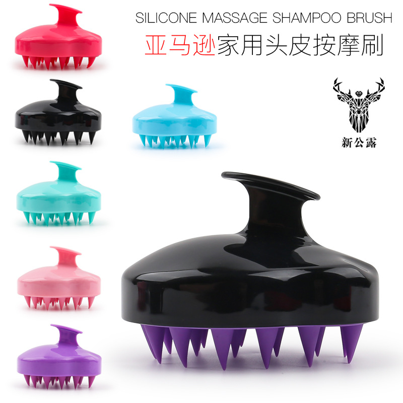 Universal silicone massager for scalp