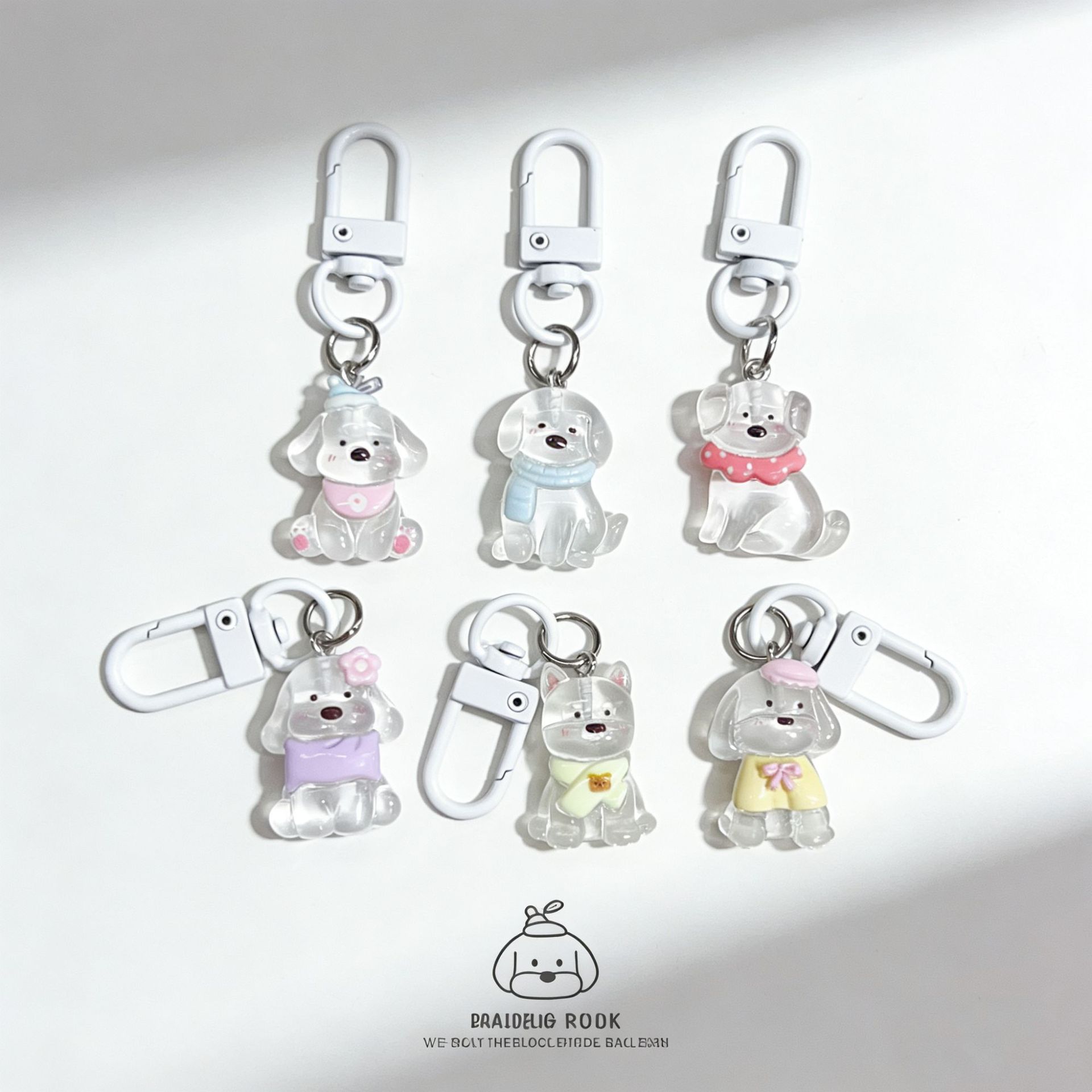 Cute Animal Keychain Ins Student Girl Bag Pendant Accessories Girlfriend Small Gift Phone Chain Hanging Accessories