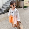 2021 girl summer new pattern Children's clothing With children Sunscreen Women's wear air conditioner children Women's singles Breasted Thin section