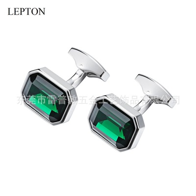 New products French Cuff Cufflinks zircon crystal Cufflinks man Europe and America goods in stock wholesale customized cufflinks