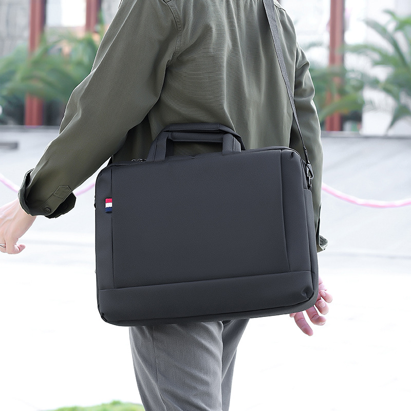 Bolsa de computadora portátil de 15.6 pulgadas, logotipo de 14 pulgadas, bolso de computadora portátil, bolso de revestimiento, bolso de tela Oxford impermeable