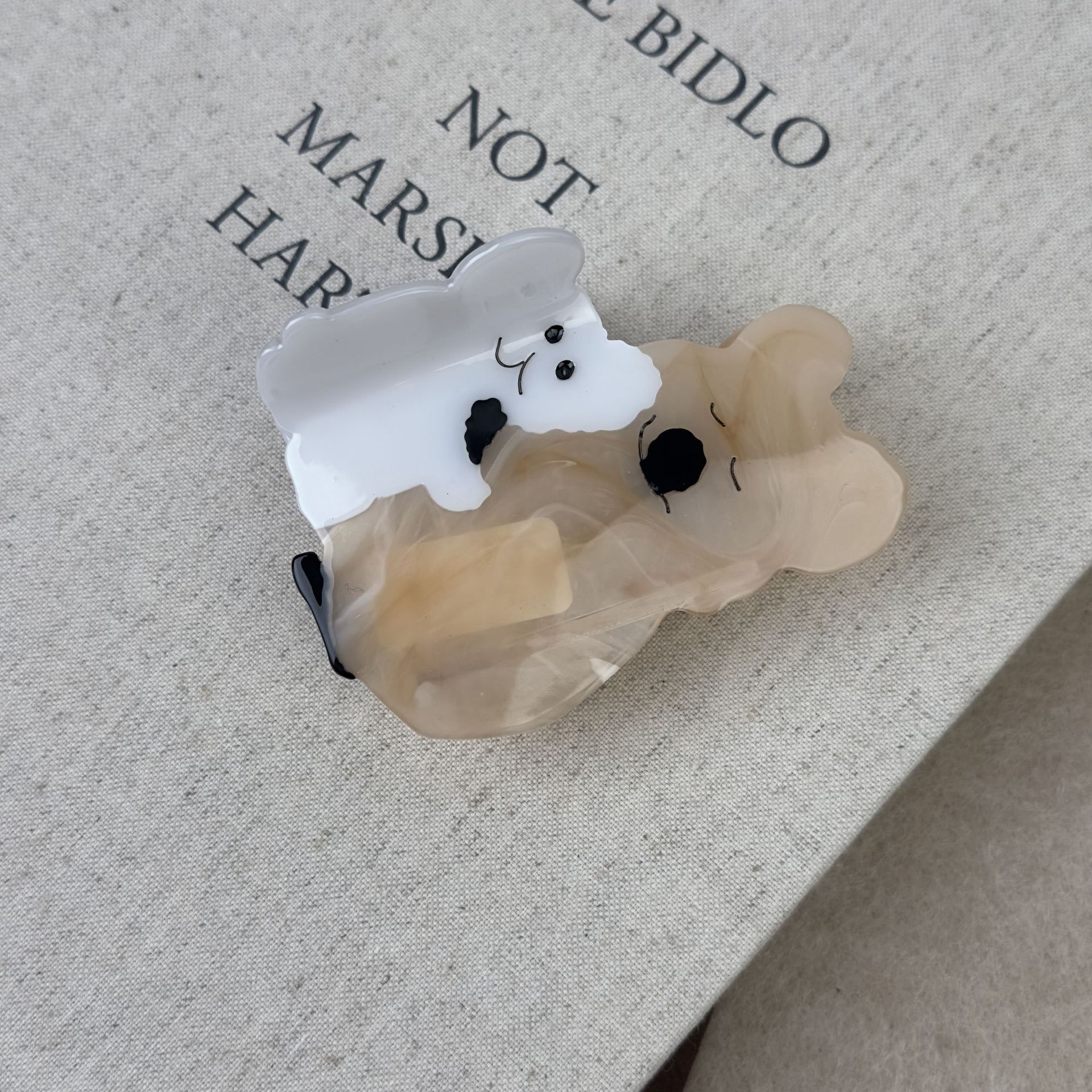 Französische süße Tier Kaola Acetat Haarnadel weibliche große Nische kreative Clip Hinterkopf Haar-Accessoires 2023 Neu_voghion.com