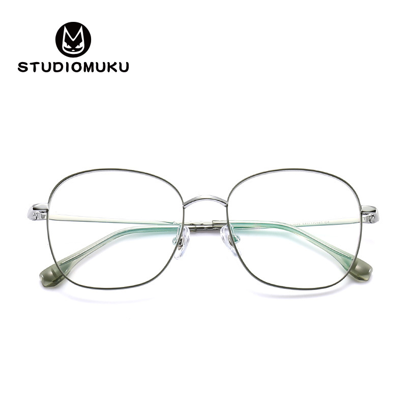 STUDIOMUKU mu gafas frescas melancolía y gafas artísticas exquisito marco redondo vintage gafas de desgaste