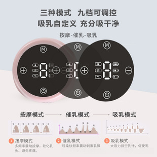 Silent, High-Suction, Painless Breast Collector, Smart Electric Breast Pump, Breast Milk Postpartum Breast Pump, All-In-One Massage
