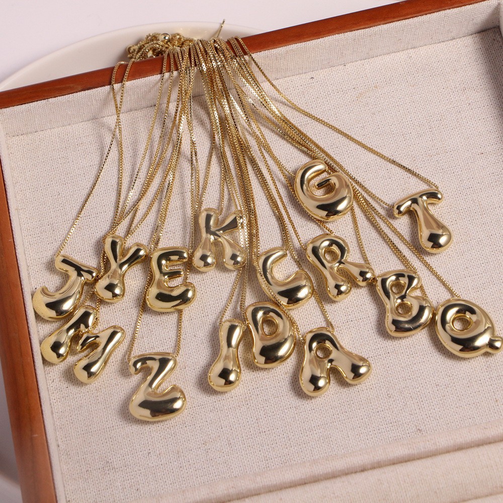 1 Piece Quantity Holiday, Daily Occasion 304 Stainless Steel Copper Casual Simple Style Letter Necklace