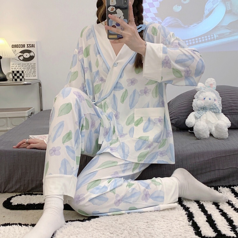 In-Stock Amazon Maternity Loungewear Nursing Pajamas Homewear Set Tiktok Store Secret One-Piece Dropshipping