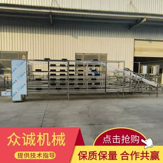 不锈钢豆腐皮摊晾机生产线 大型全自动干豆腐摊晾机千张摊晾设备