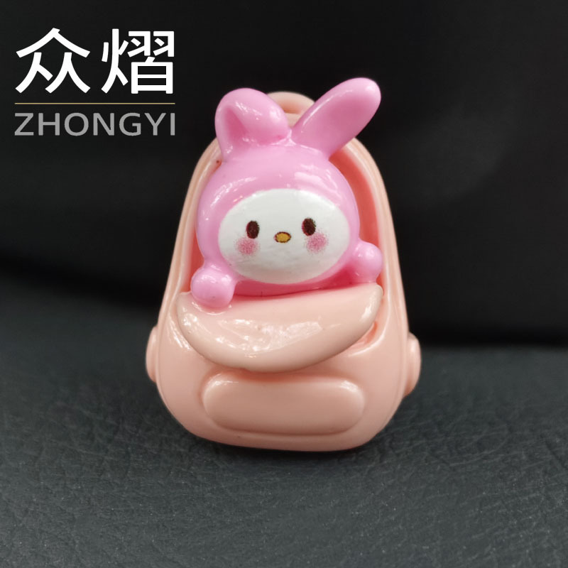 微景观创意三丽鸥书包装饰品卡通公仔配件迷你桌面树脂小摆件可爱|undefined