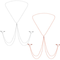 Amazon Bestseller Nipple Ring Long Chain Fashion Stainless Steel Body Jewelry Piercing Dimple Chain Accessory