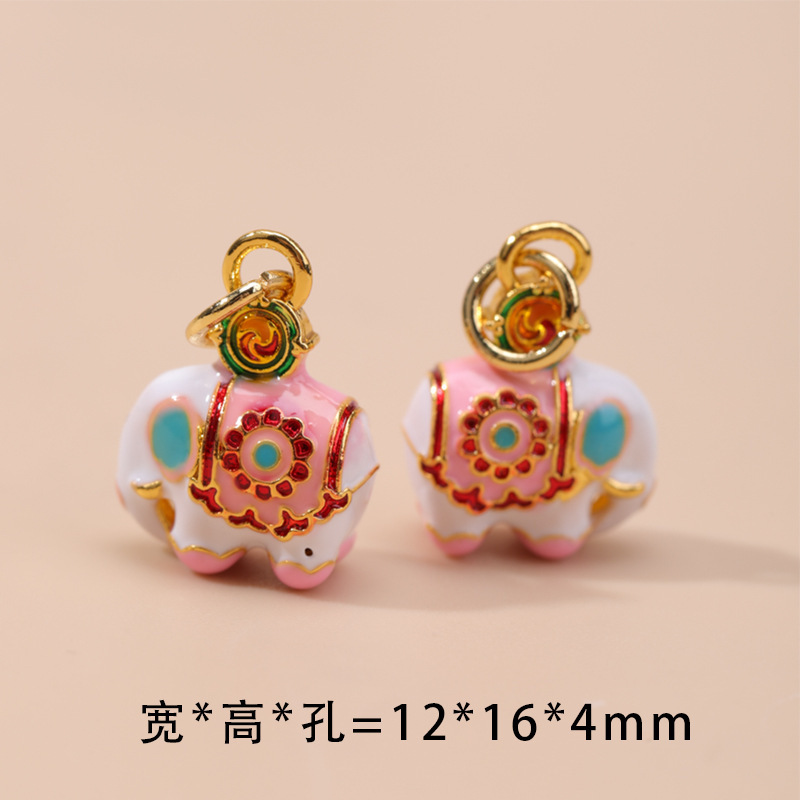 纯铜景泰蓝烧蓝马上有钱葫芦吊坠配件 diy手工配饰手链项链配件坠|undefined