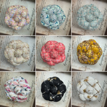 高端山茶花胸针梭织粗毛呢超定型小香风花朵配饰品加别针全6.6cm