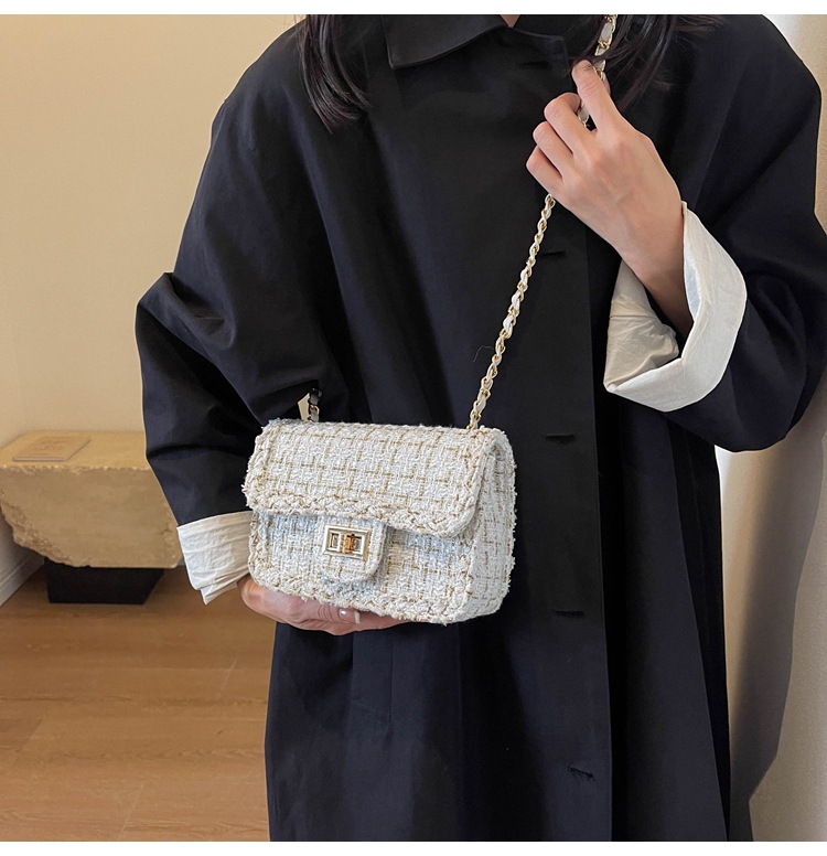 Borsa a tracolla donna con catena piccola borsa a spalla elegante_voghion.com