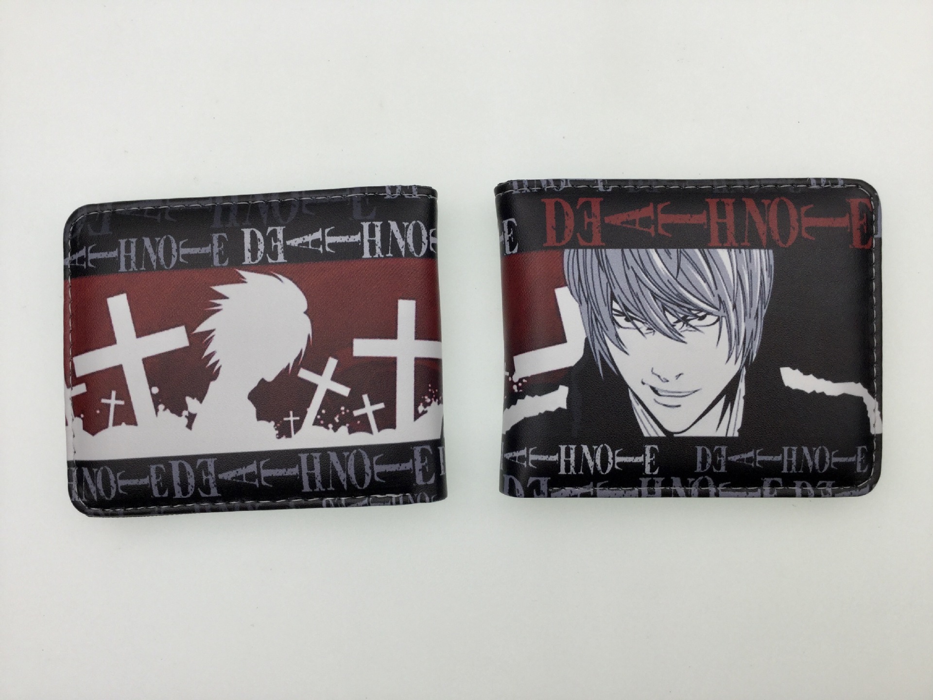 Death Note L noche Shenyue mi Haisha juego de dibujos animados billetera periférica corto horizontal monedero estudiante titular la tarjeta