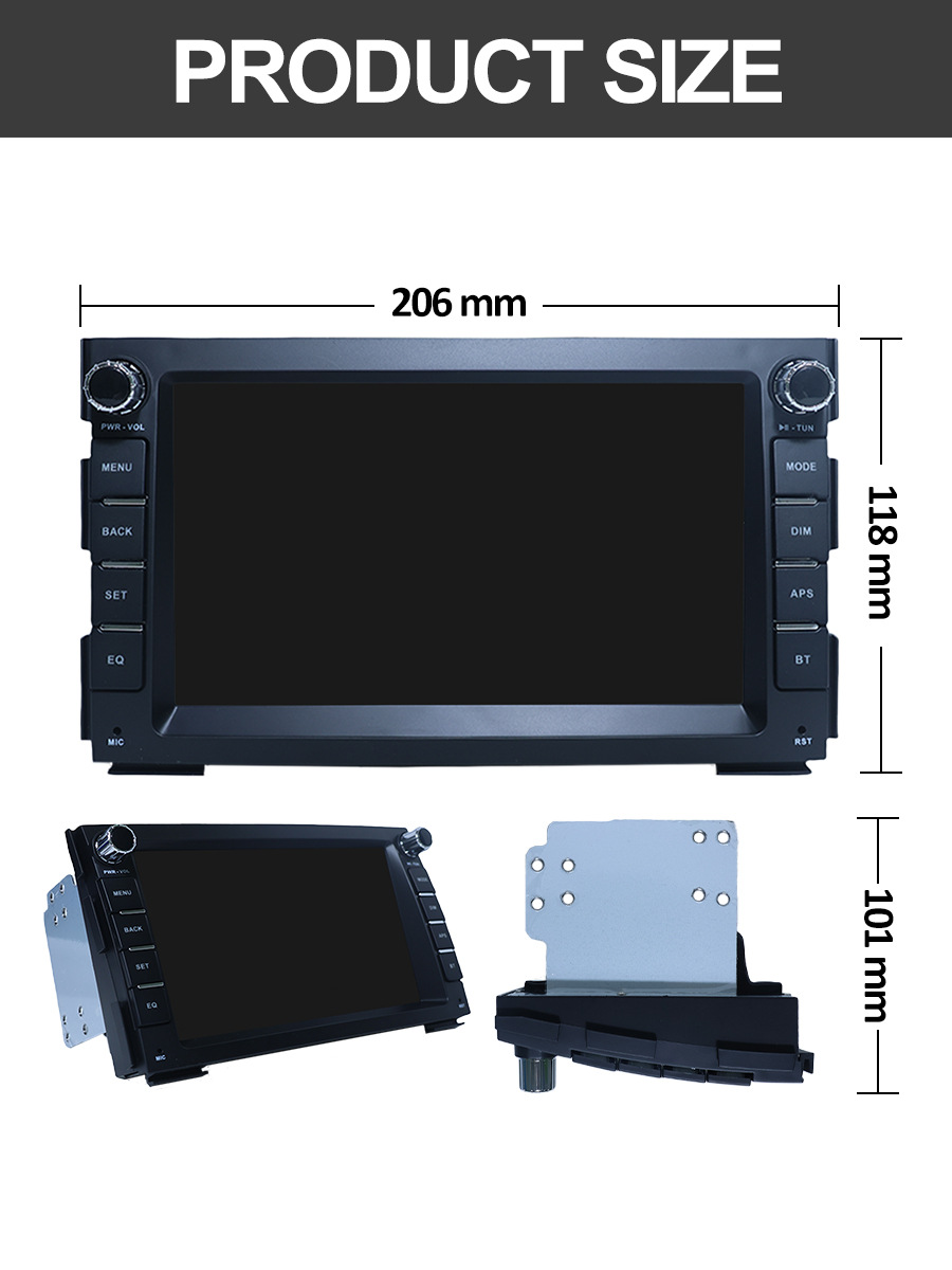 Suitable for 7inch Kia Special Android Car Navigation Bluetooth Gps High-Definition Reversing Image Wireless Carplay