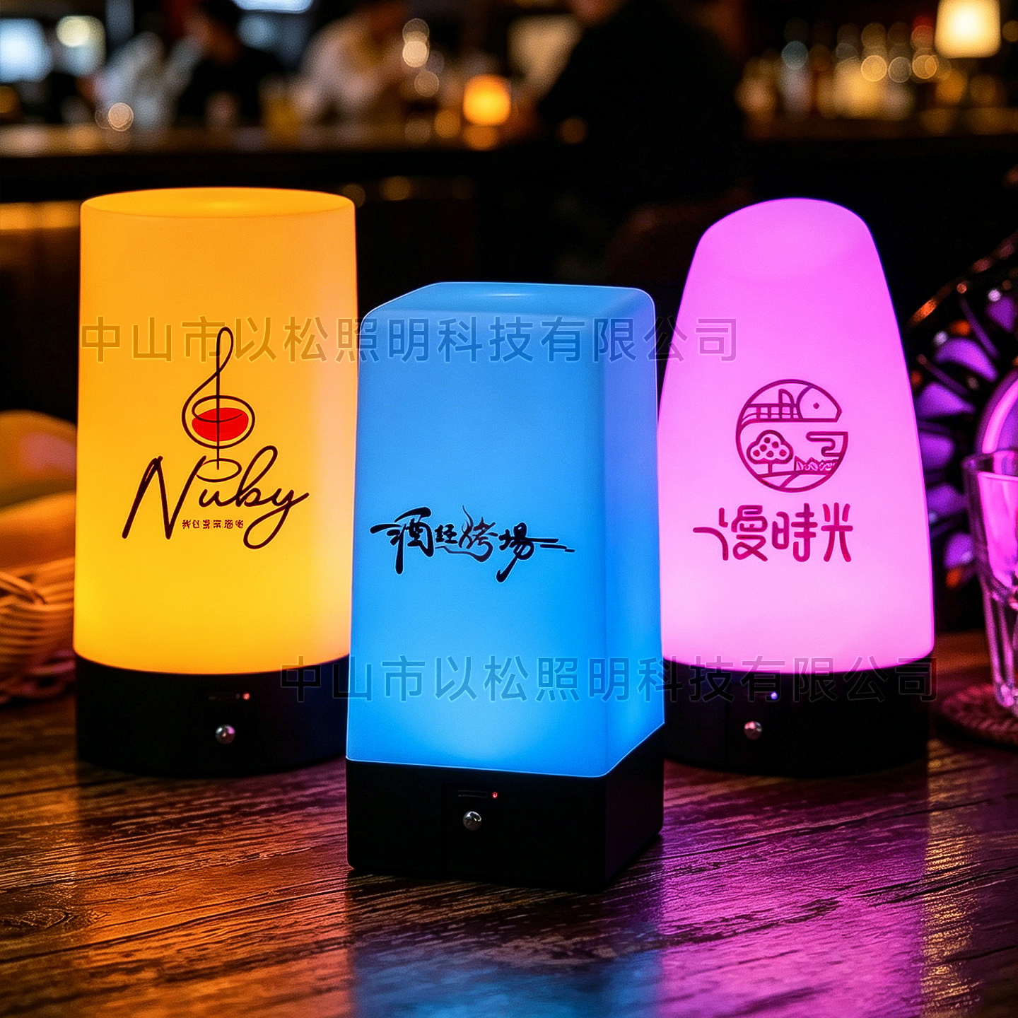 led充电酒吧台灯夜店咖啡厅KTV装饰蜡烛吧台灯氛围桌灯小夜灯桌面
