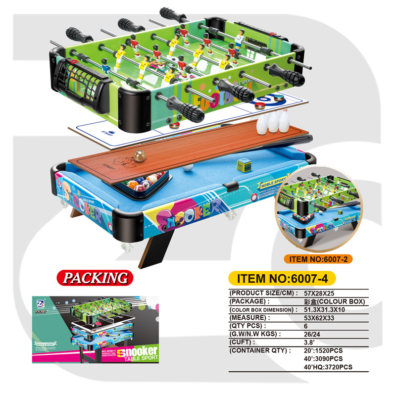 Mesa de billar multifuncional tres en uno cuatro en uno fútbol hockey hockey tenis de mesa de juego juguetes para niños