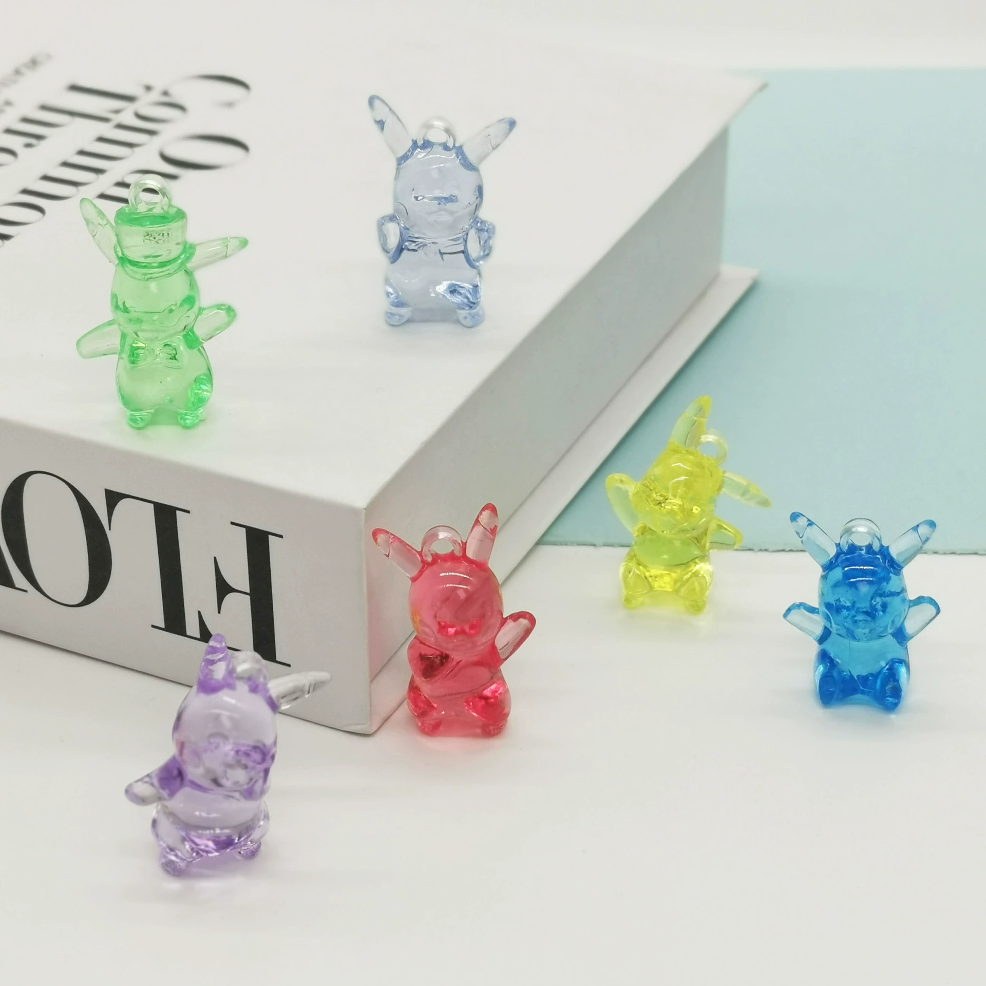 Acrylic cartoon plastic amusement park, table toy with accessories