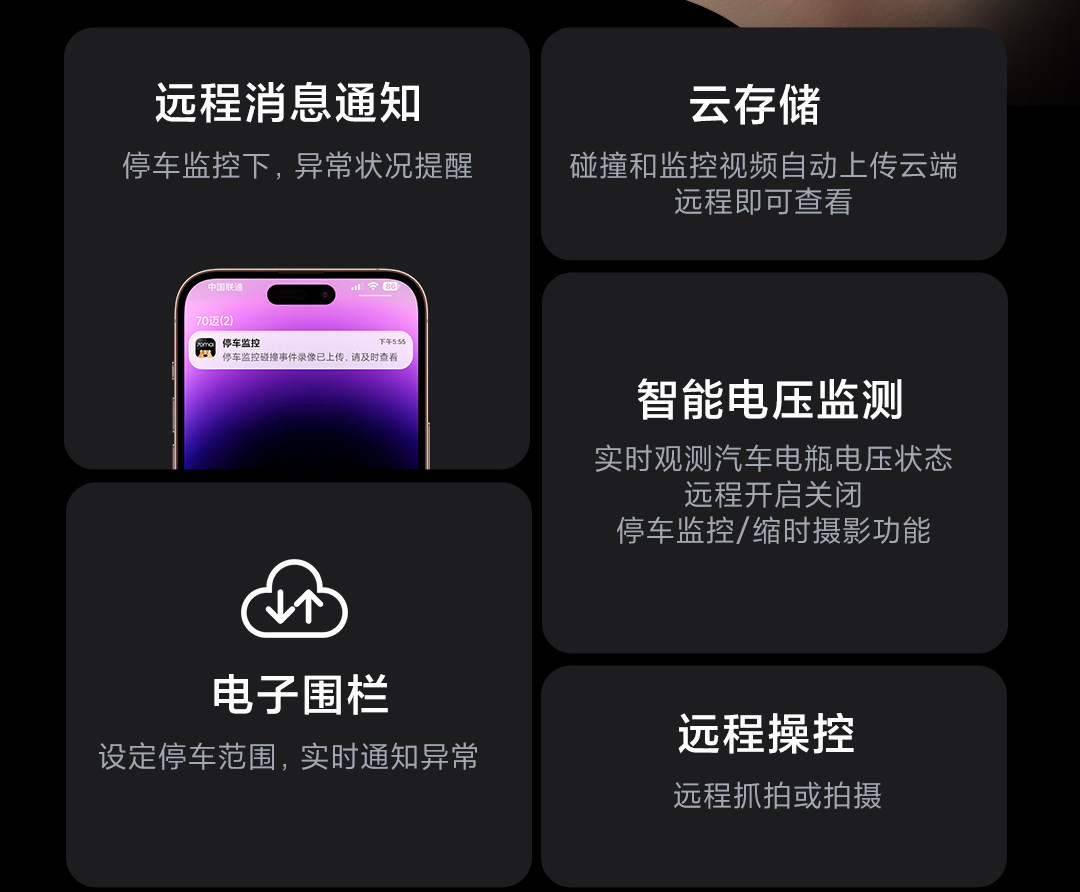 70Mai M800Pro Dash Cam 4K Ultra-Clear Night Vision Front and Rear Dual Recording Parking Monitoring 70Mai Dual Camera