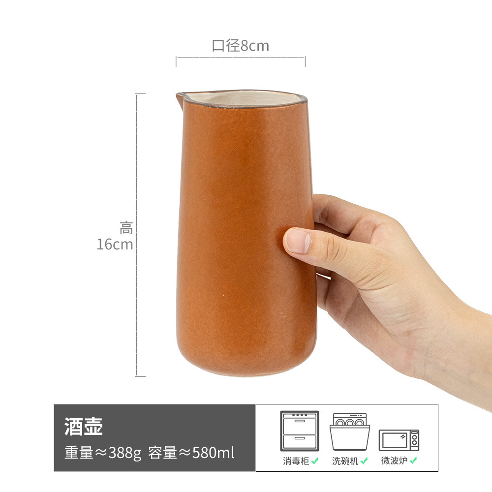 Muchos usos Colección de botellas de agua Olla para el hogar Botella de agua fría de gran capacidad Venta al por mayor Decoración de flores de cerámica retro Olla de mano