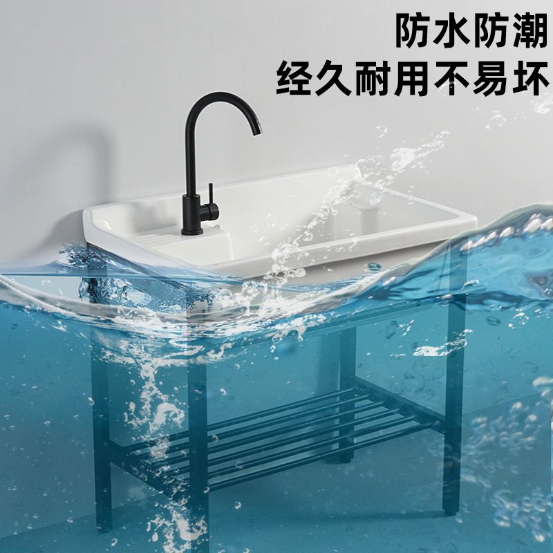 lavabo de cerámica acero inoxidable soporte lavabo