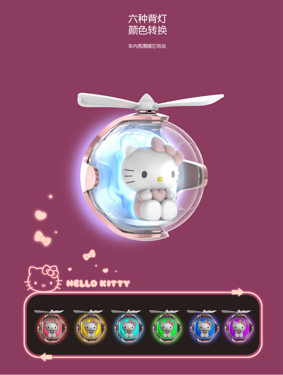 Disney Car Air Freshener Flying Ball Car Vent Cute Cartoon Ornament Car Interior Decoration Gift for Friends