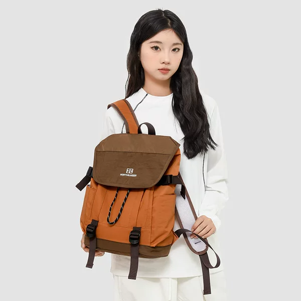 Cross-Border Outdoor Color-Blocking Backpack 2025 New Model Travel Mountaineering Small Backpack Student Travel Backpack Foreign Trade