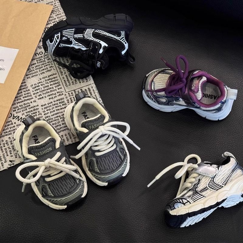 2025秋潮牌小童老爹鞋男女童儿童鞋休闲软底学步宝宝幼儿运动鞋潮