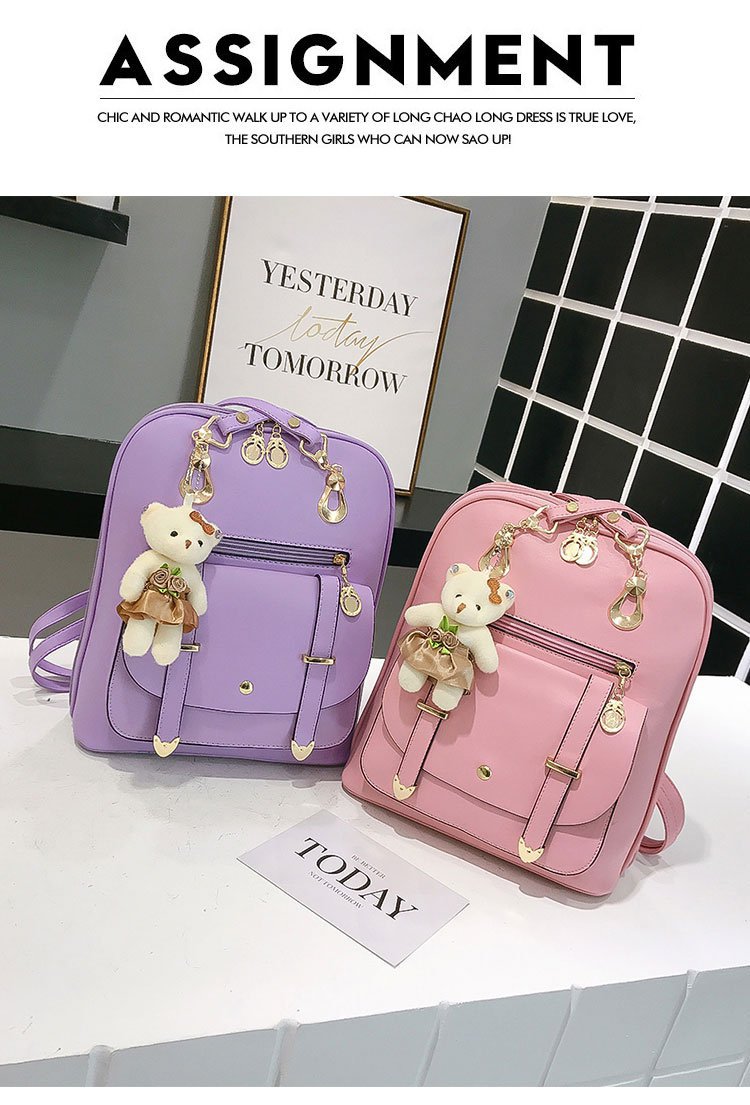 New style backpacks for women, fresh and cute student fashion and casual Korean-style women's bags, cross-border one-piece shipping worldwide Item Picture