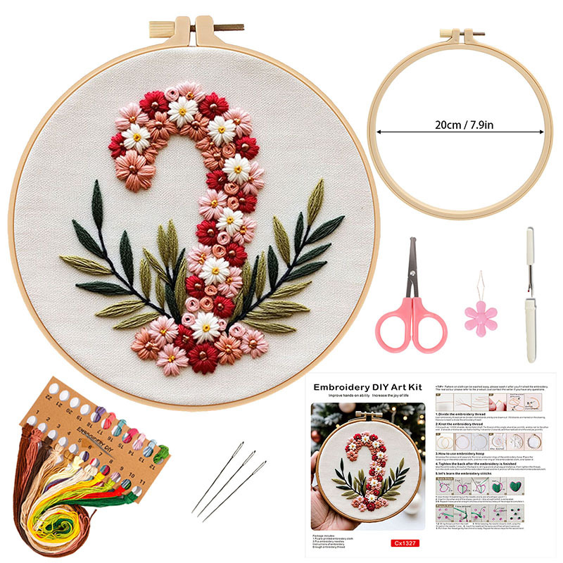 2025 nuevos productos de bordado de Navidad hechos a mano diy material paquete de bordado de Navidad accesorios originales