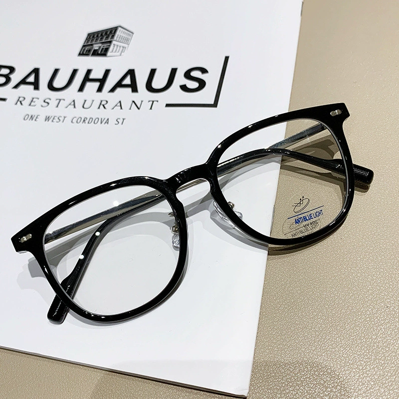 Ultra light retro square glasses, internet celebrity