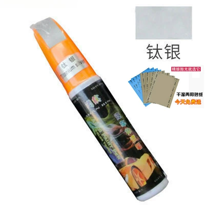 abrasive polishing wax, scratch — Avtomobil boya qələmləri - special-paint-touch-up-pen-titanium-silver-1-piece-comes-with-sandpaper