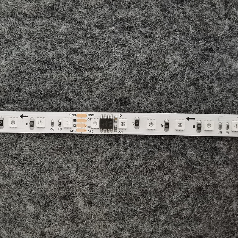 12V RGB LED Strip Light, 60-LED Three-Color Bar Ambiance Lamp; 24V 5050 Color-Changing Flowing Water/Running Horse Effect Light