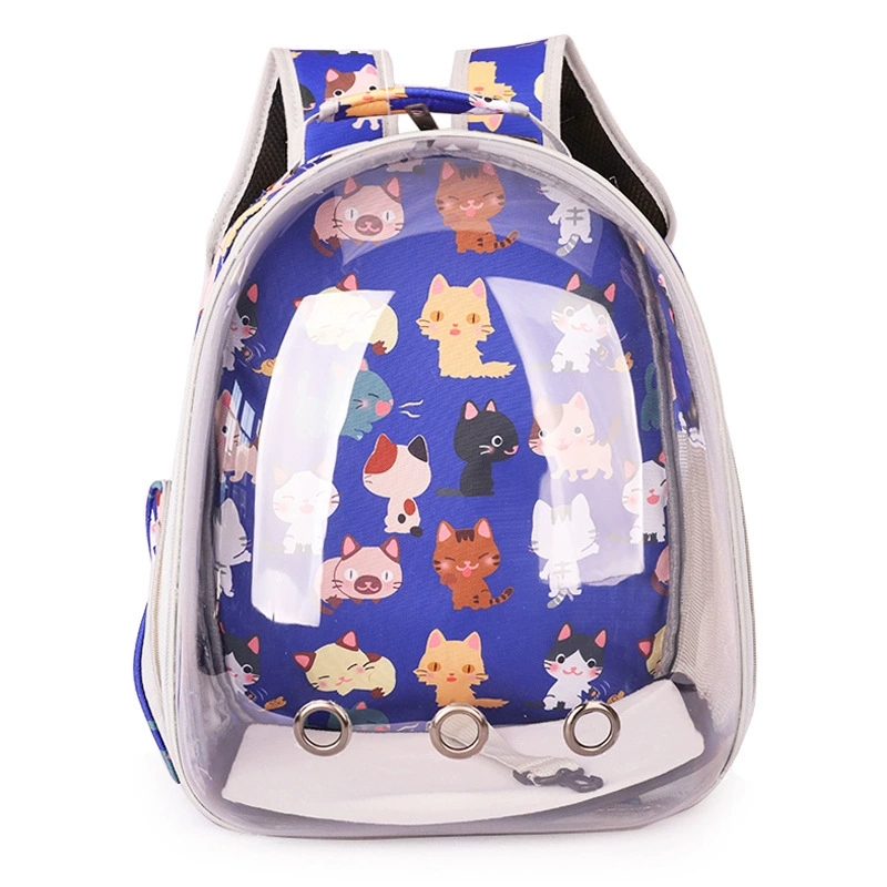 Handheld space backpack, transparent dome design, portable 0.98 kg