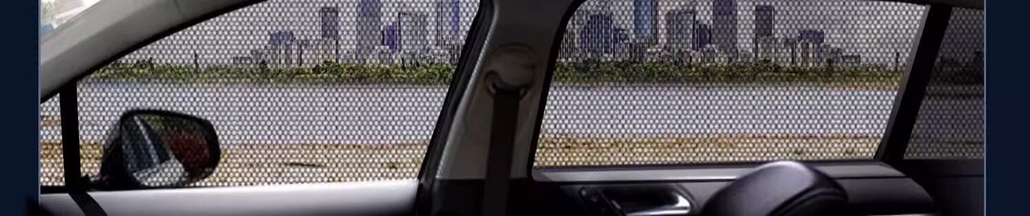 【Upgraded Version】Car Sunshade Curtain, Mosquito-Repellent Screen, Mosquito Net Curtain, Heat-Insulating Sunscreen Screen, Car Mosquito Net