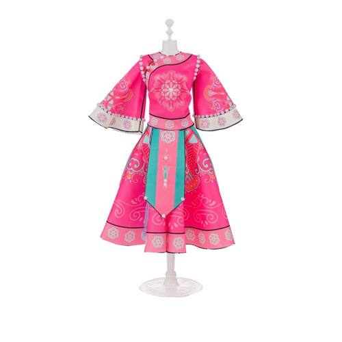 Creative Children's Clothing Design for Girls - Chinese Style Traditional Hanfu Material Pack DIY Craft Kit for Kids - Educational Toy