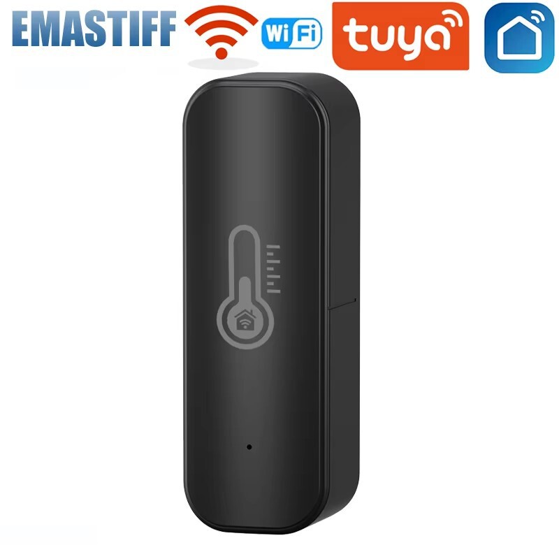 Graffiti wifi indoor thermometer hygrometer home temperature and humidity sensor TUYA mobile phone APP remote monitoring