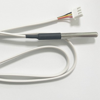18B20温度探头/冰箱冰柜专用扁线带插头传感器测温温控感温