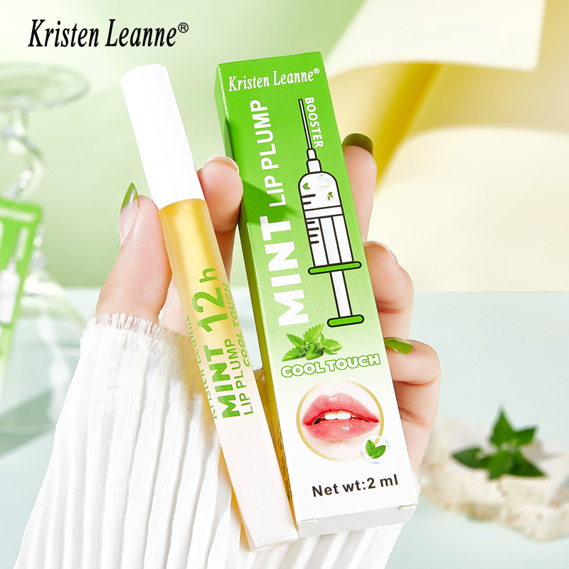 Aceite labial de larga duración Black Technology de KRISTEN LEANNE con efecto refrescante y transparencia de menta Duddy Lips_voghion.com