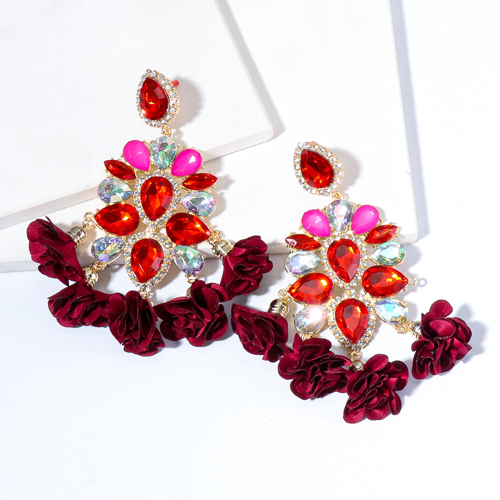 Neue Böhmische Farbe Diamantblume Furchtringe Personalisierter Schmuck Großhandel display picture 4