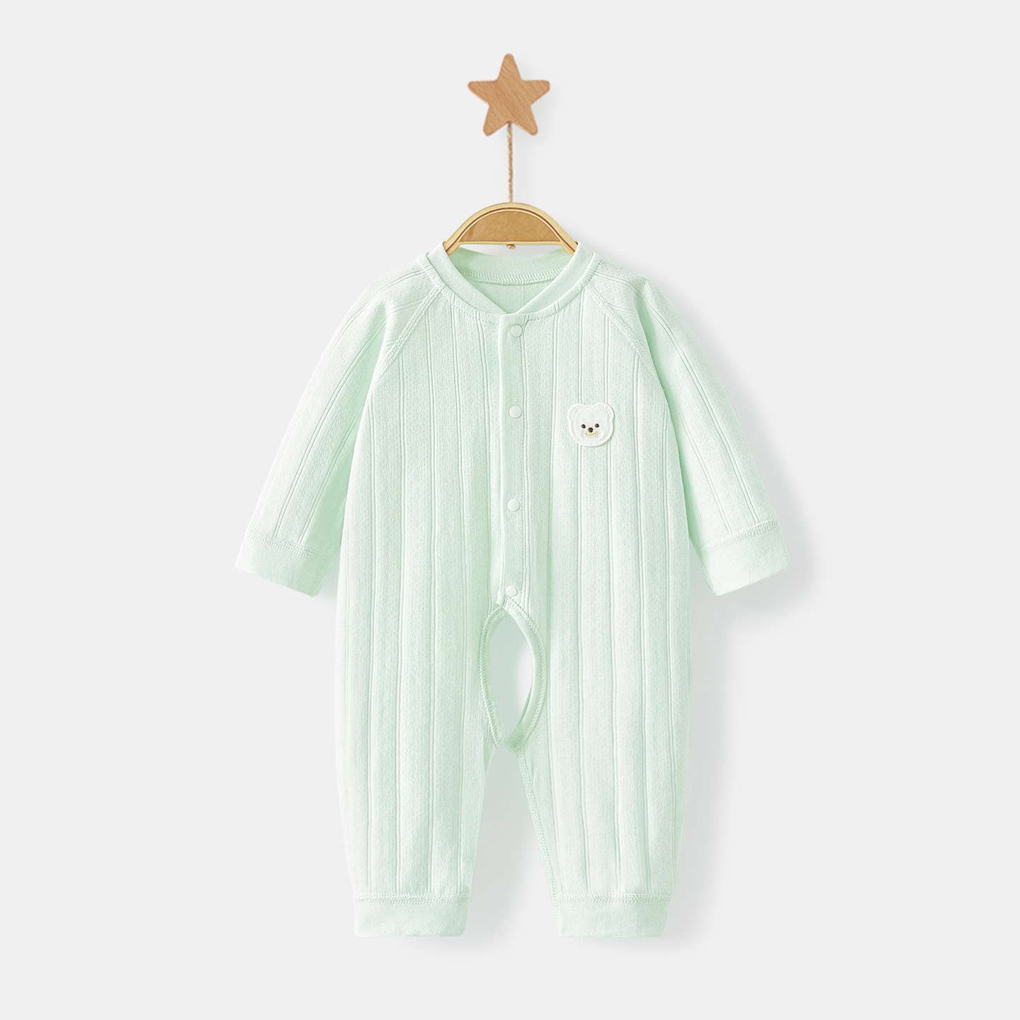 Primavera y otoño baby overcoat, ropa de recién nacidos para niños, niñas y niños pequeños, delgada base de algodón abierta, ropa de otoño bebé