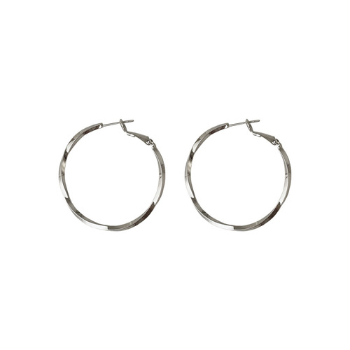 Silver Hoop Earrings with Large Ears, Personality-Designed, Grand, Exaggerated, Elegant, Earring Rings, New Trend in 