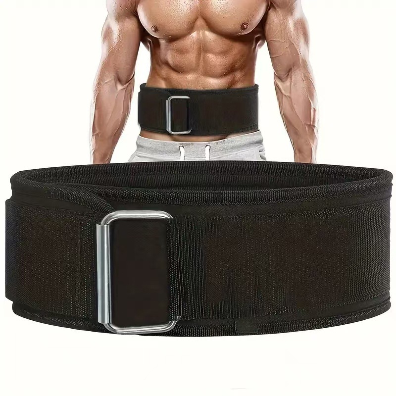 Strength Training Squat Belt Weightlifting Bodybuilding Training Sports Pressurized Fitness Deadlift Belt Men's and Women's Protective Gear