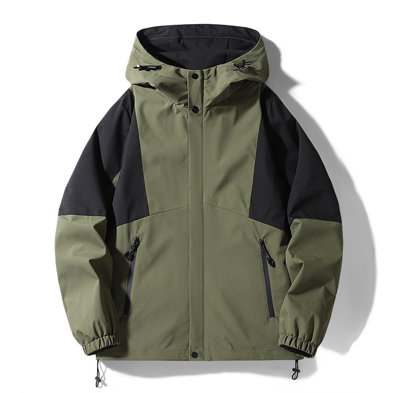 Outdoors trendy men in autumn, windproof waterproof jackets for men, loose and casual men's autumn tops_voghion.com