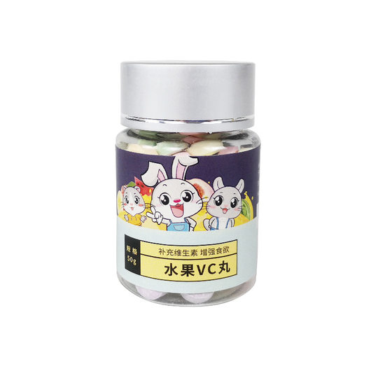 Natural fruit VC pill supplement vitamin C guinea pig guinea pig guinea pig guinea pig rabbit supplement nutrition bottle 50g