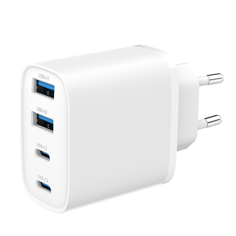 クロスボーダー対応40Wマルチポート窒化ガリウム急速充電器、AppleとHuaweiの携帯電話に適した折りたたみ式充電アダプター|undefined