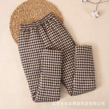 新款中老年秋冬季保暖高腰手工棉花棉裤居家服打底裤