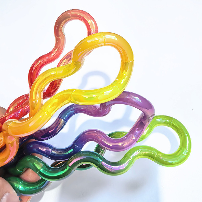 Temperature-Changing Squishy Toy for Concentration, Colorful Stress-Relief Finger Toy, Infinite Stress-Relief Toy, Planet Twist Toy
