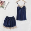 Phnom Penhis suspender short pants hiding green