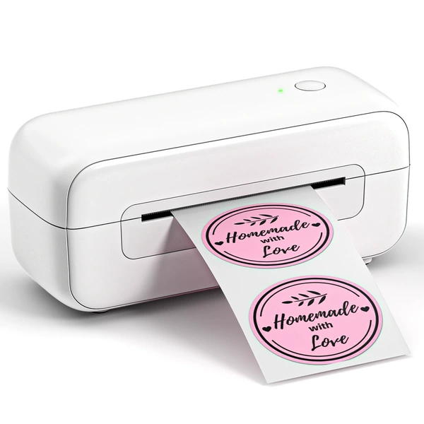 Single-sided machine [PM-246S-BT] Pure white + 10 pieces of 4*6 single-sided paper