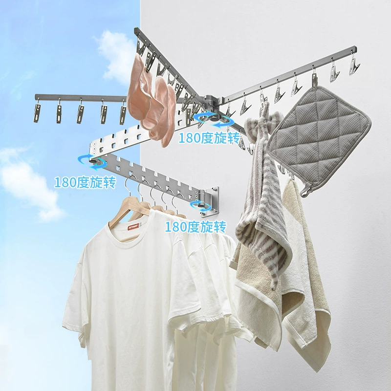 Wall drying rack indoor for home use, invisible duvet